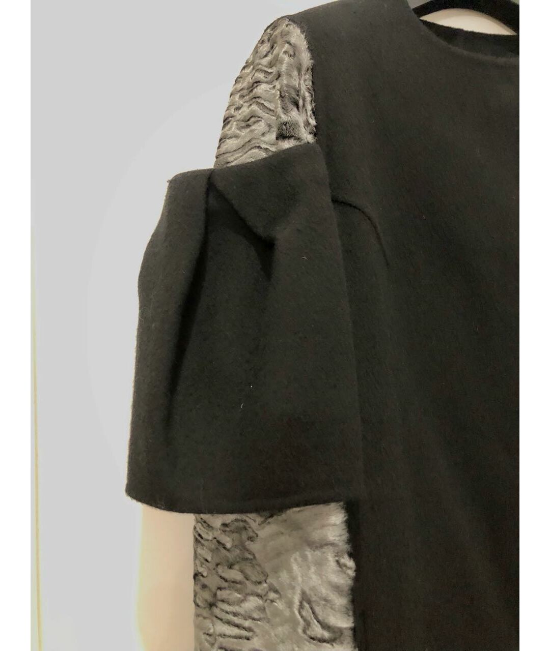 FABIO GAVAZZI Черное шерстяное пальто, фото 3