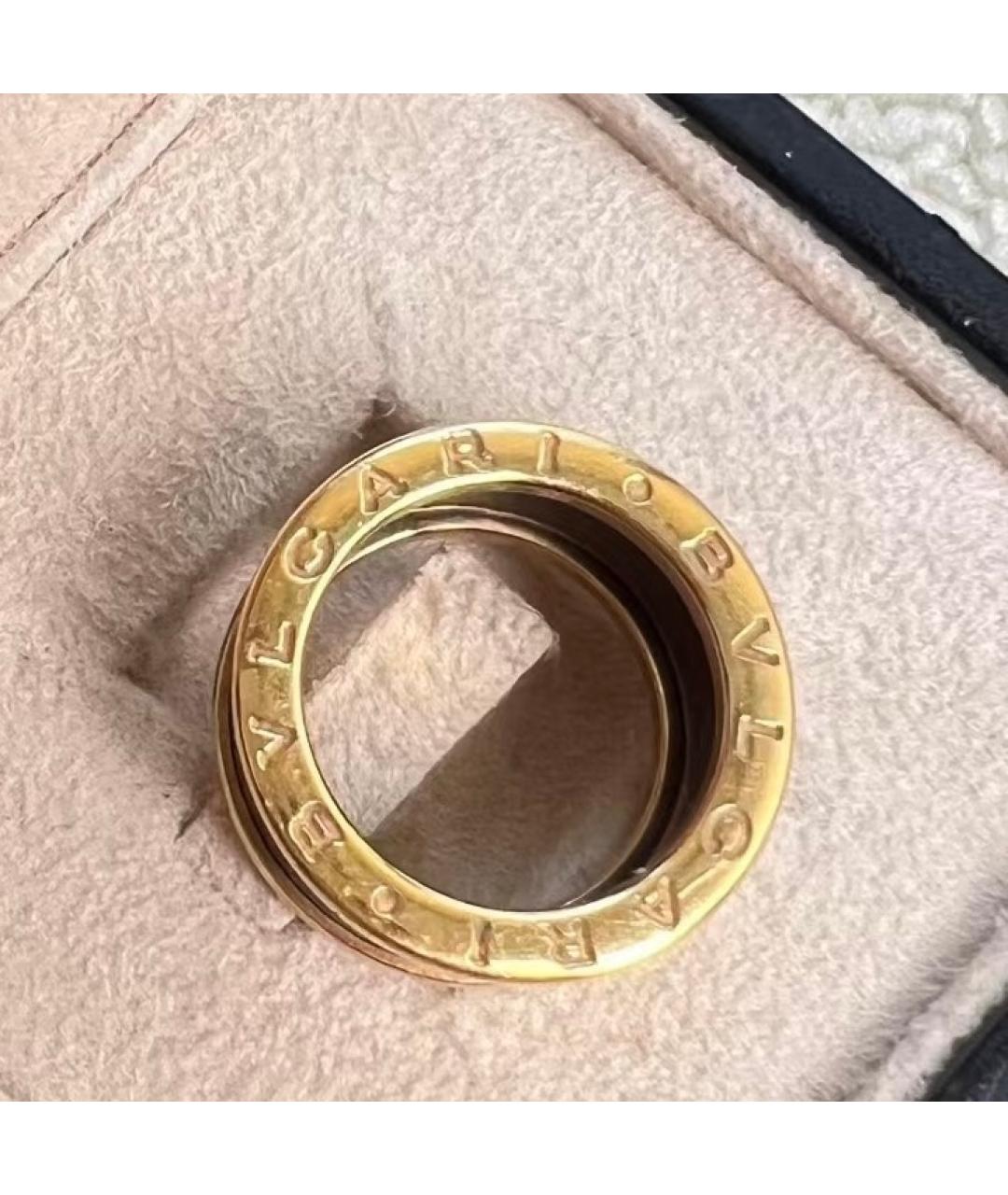BVLGARI Черное кольцо из розового золота, фото 5