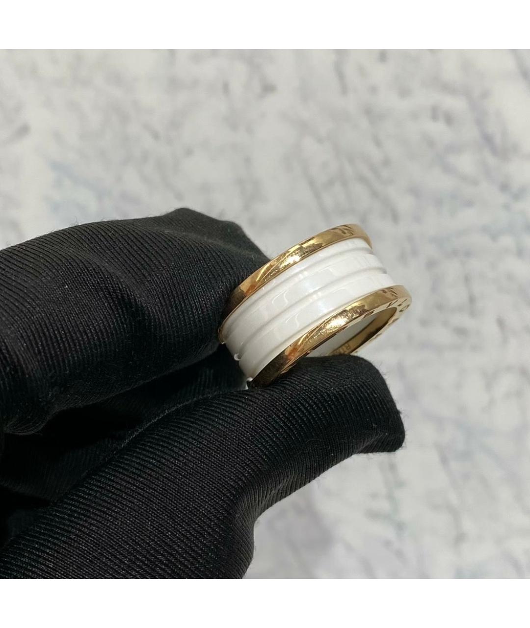 BVLGARI Белое кольцо из розового золота, фото 6