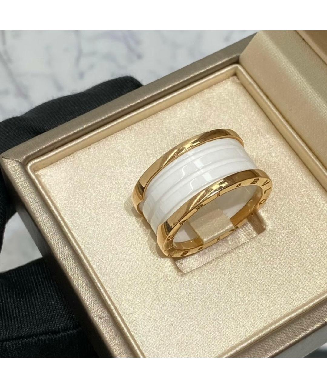 BVLGARI Белое кольцо из розового золота, фото 3