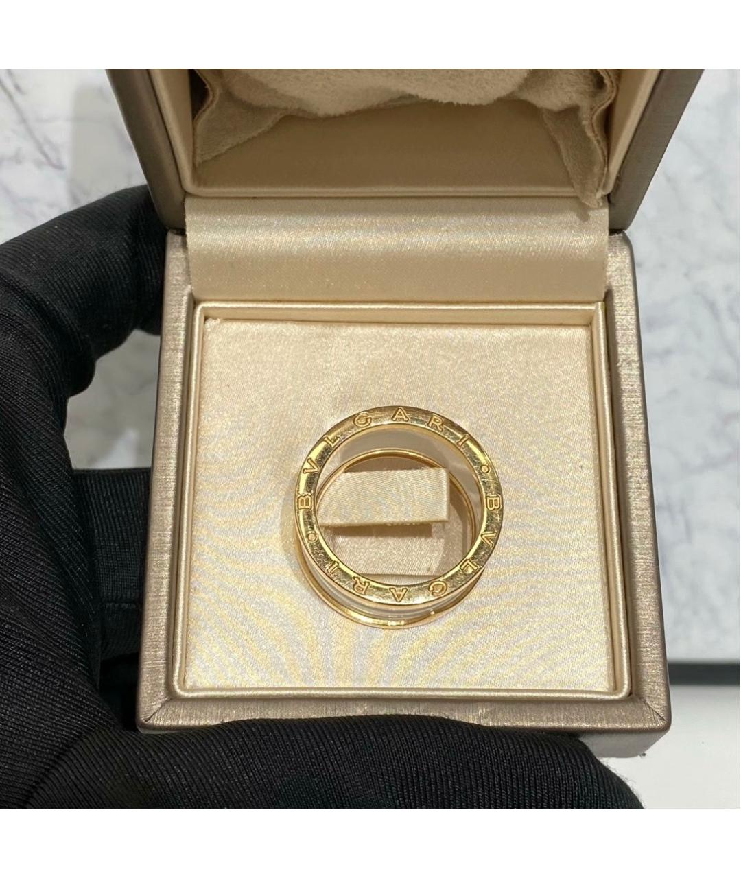 BVLGARI Белое кольцо из розового золота, фото 4