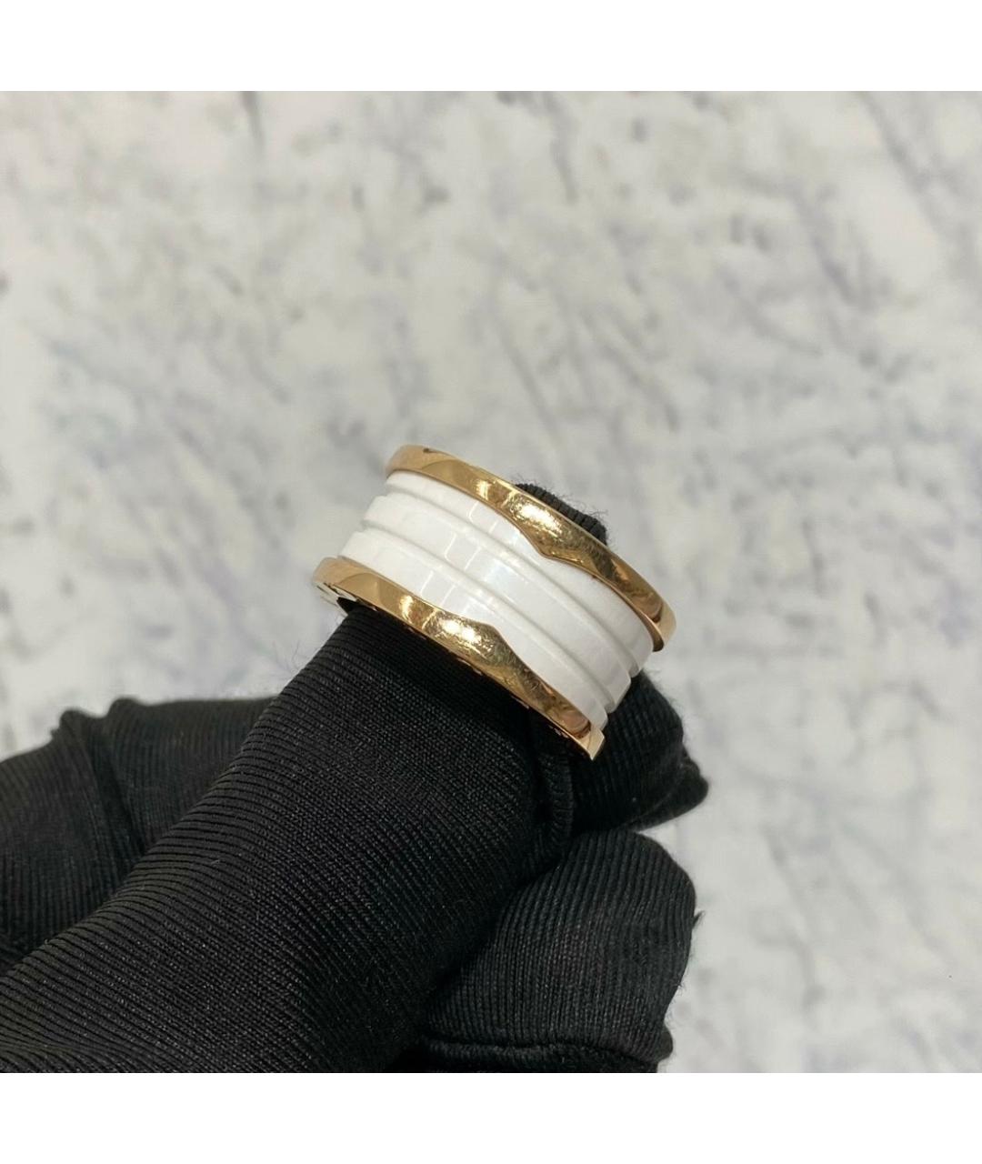 BVLGARI Белое кольцо из розового золота, фото 5