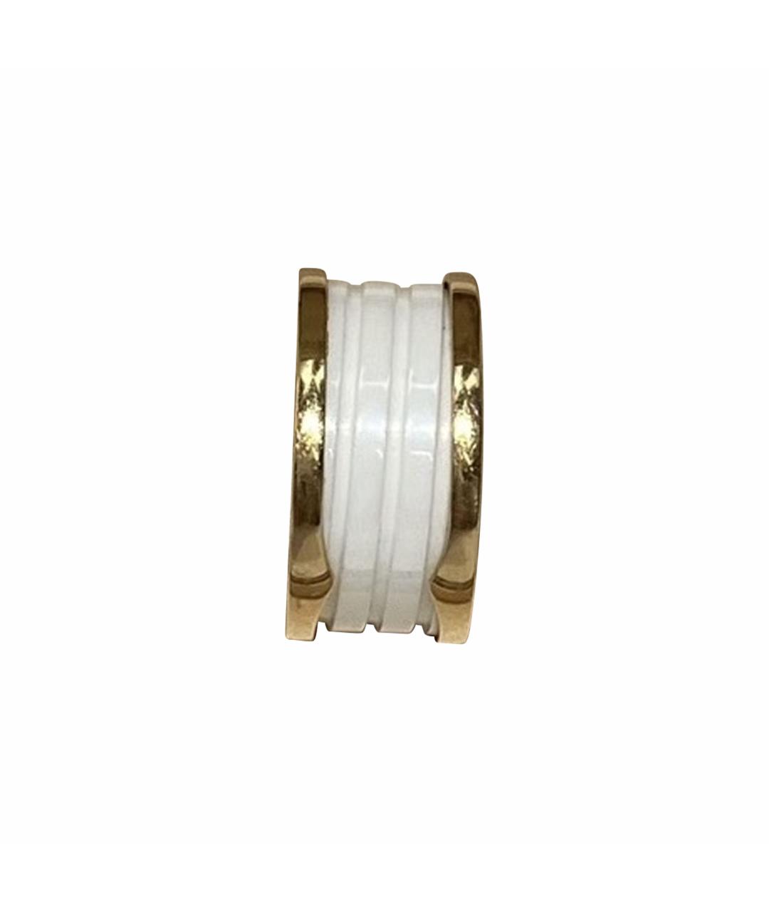 BVLGARI Белое кольцо из розового золота, фото 1