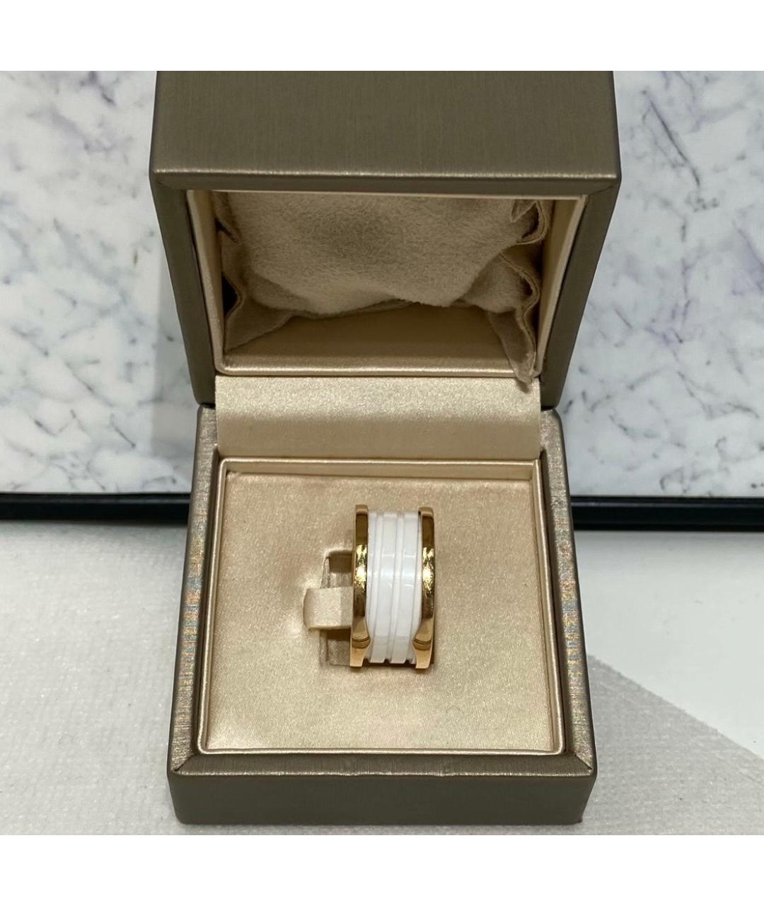 BVLGARI Белое кольцо из розового золота, фото 7