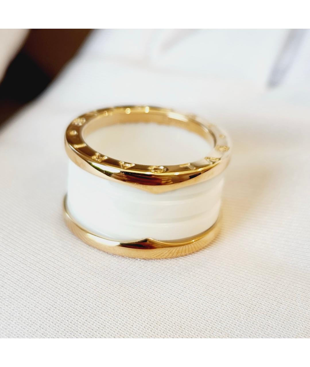 BVLGARI Белое кольцо из розового золота, фото 2