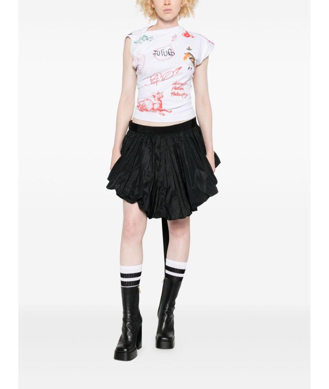 DSQUARED2 Черная юбка мини, фото 2