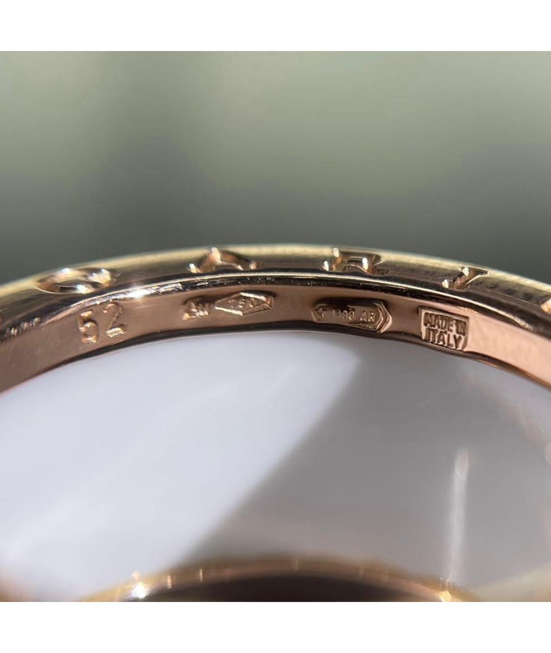 BVLGARI Белое кольцо из розового золота, фото 5
