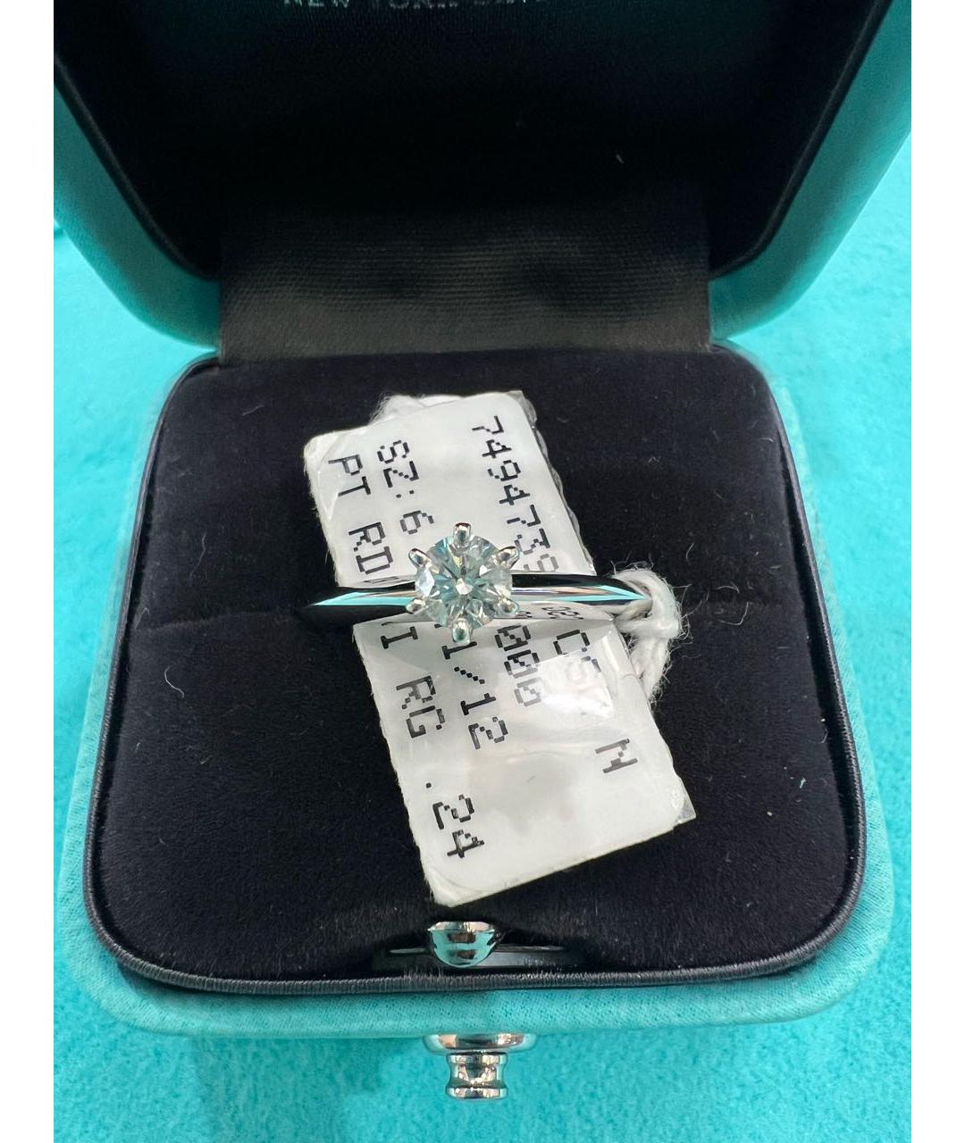 TIFFANY&CO Серебряное платиновое кольцо, фото 2