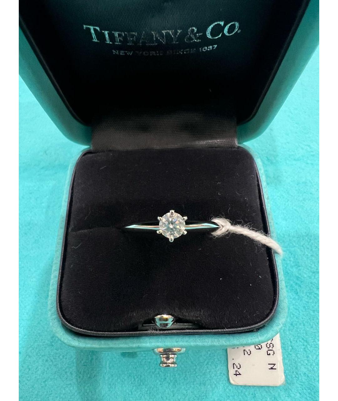 TIFFANY&CO Серебряное платиновое кольцо, фото 4