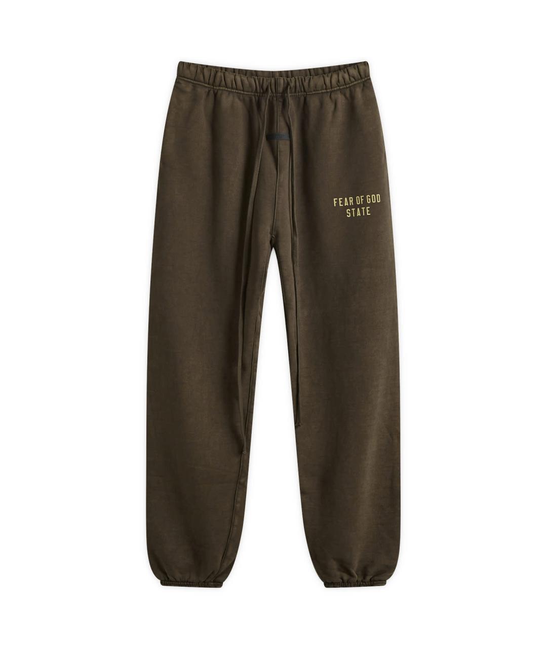 FEAR OF GOD ESSENTIALS Коричневые хлопковые повседневные брюки, фото 1