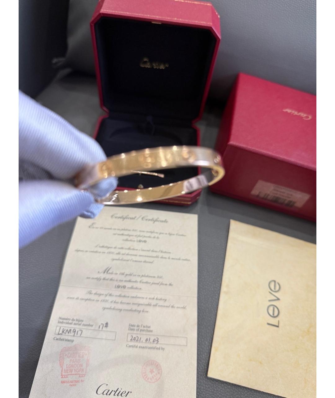 CARTIER Золотой браслет из розового золота, фото 6