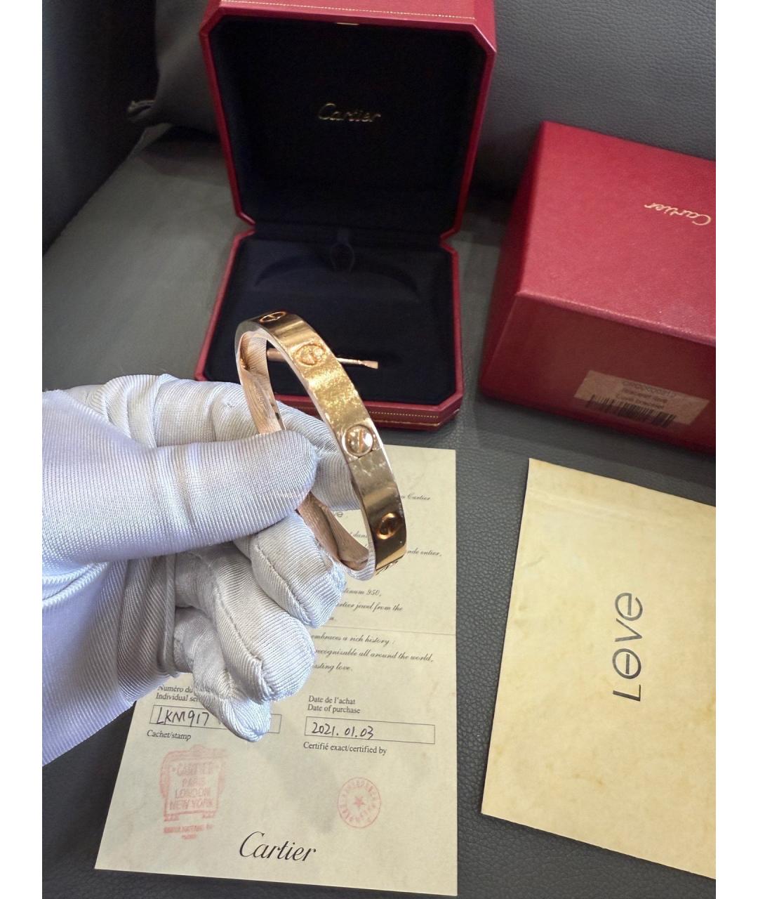 CARTIER Золотой браслет из розового золота, фото 4