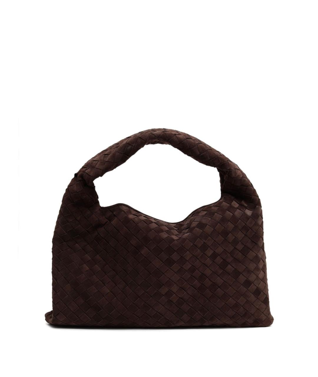 BOTTEGA VENETA Коричневая замшевая сумка через плечо, фото 1