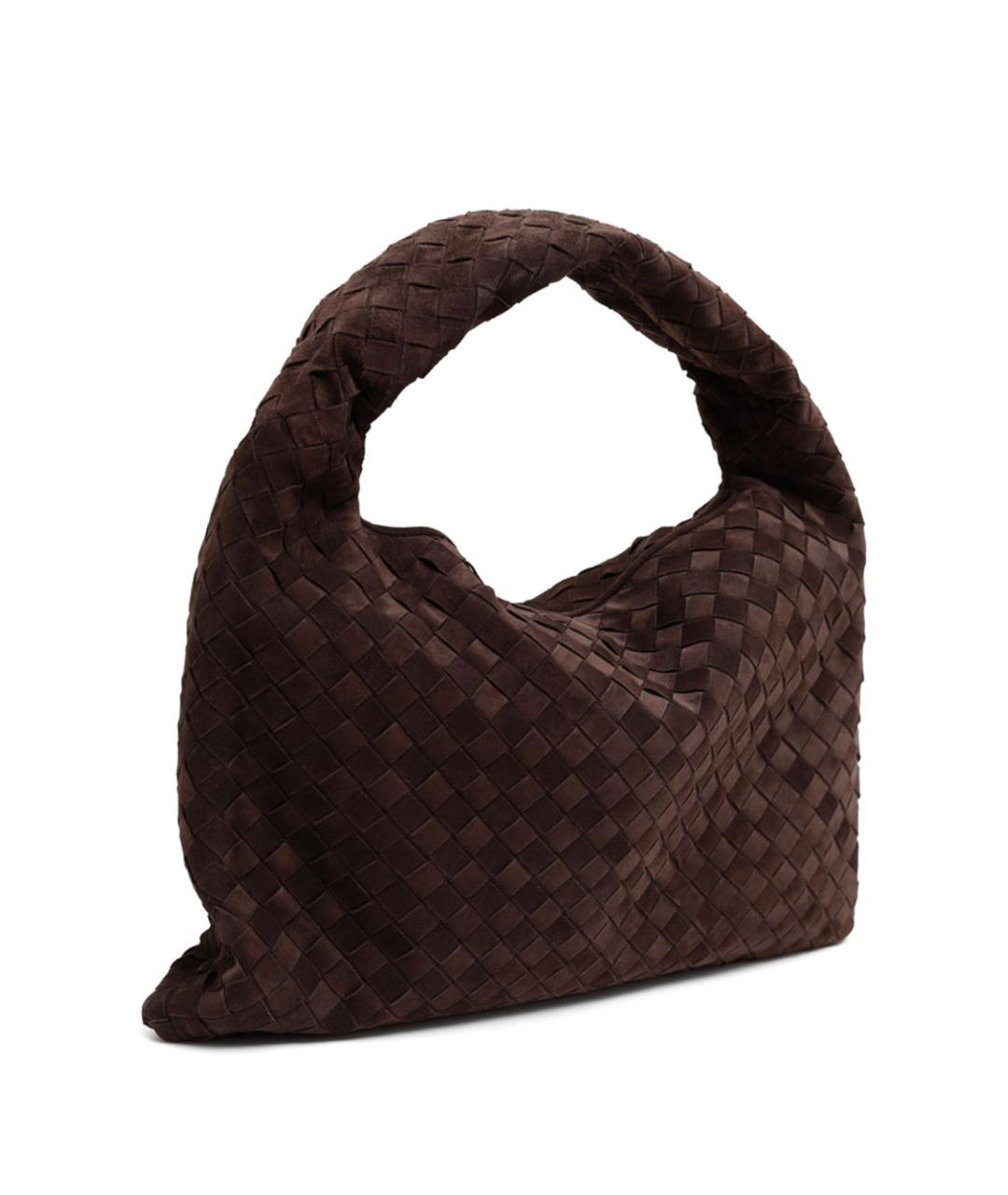 BOTTEGA VENETA Коричневая замшевая сумка через плечо, фото 2