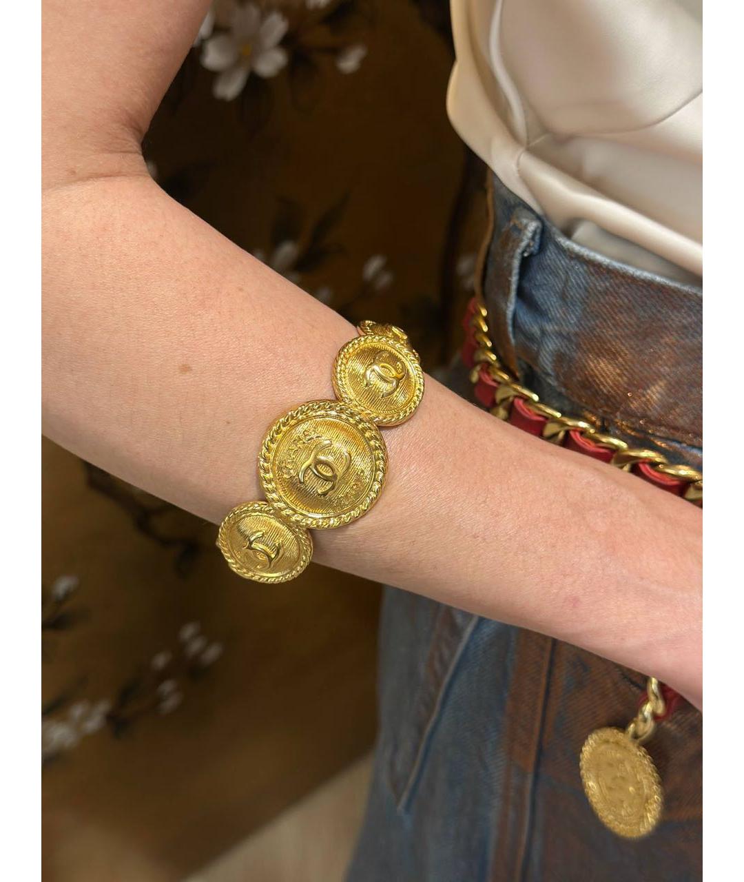 CHANEL Золотой браслет, фото 2
