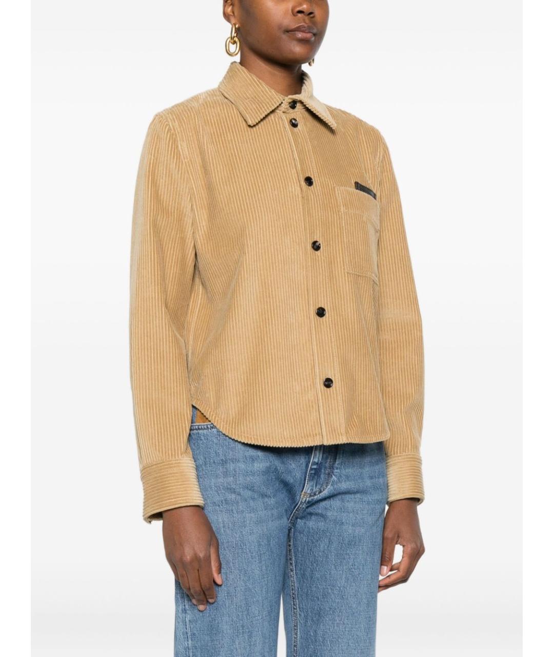 BOTTEGA VENETA Бежевая рубашка, фото 4