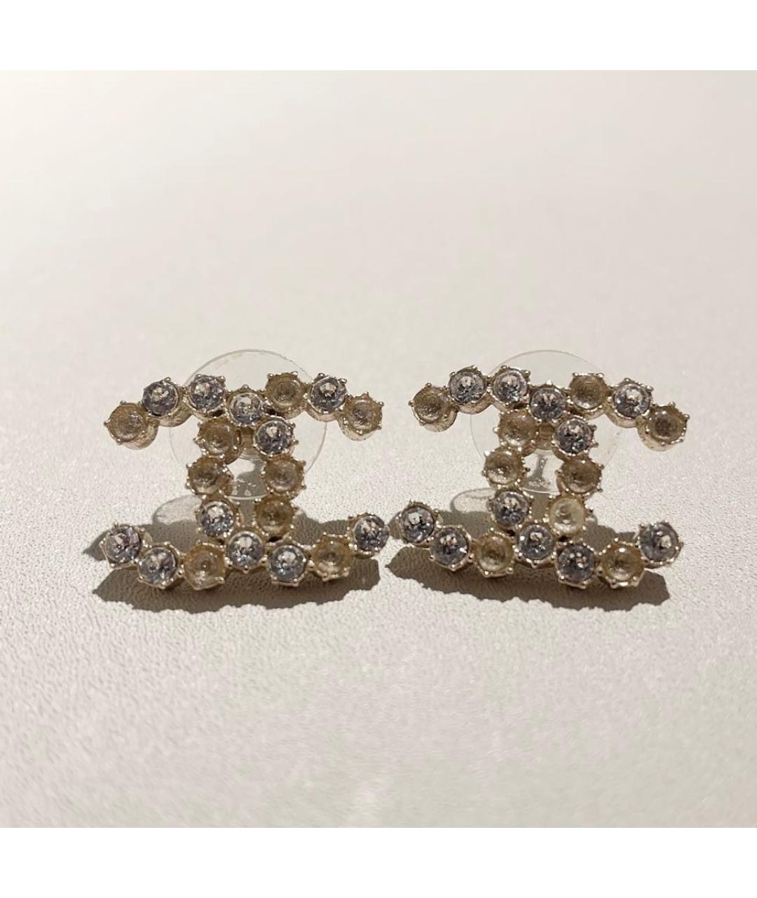 CHANEL Белые серьги, фото 6