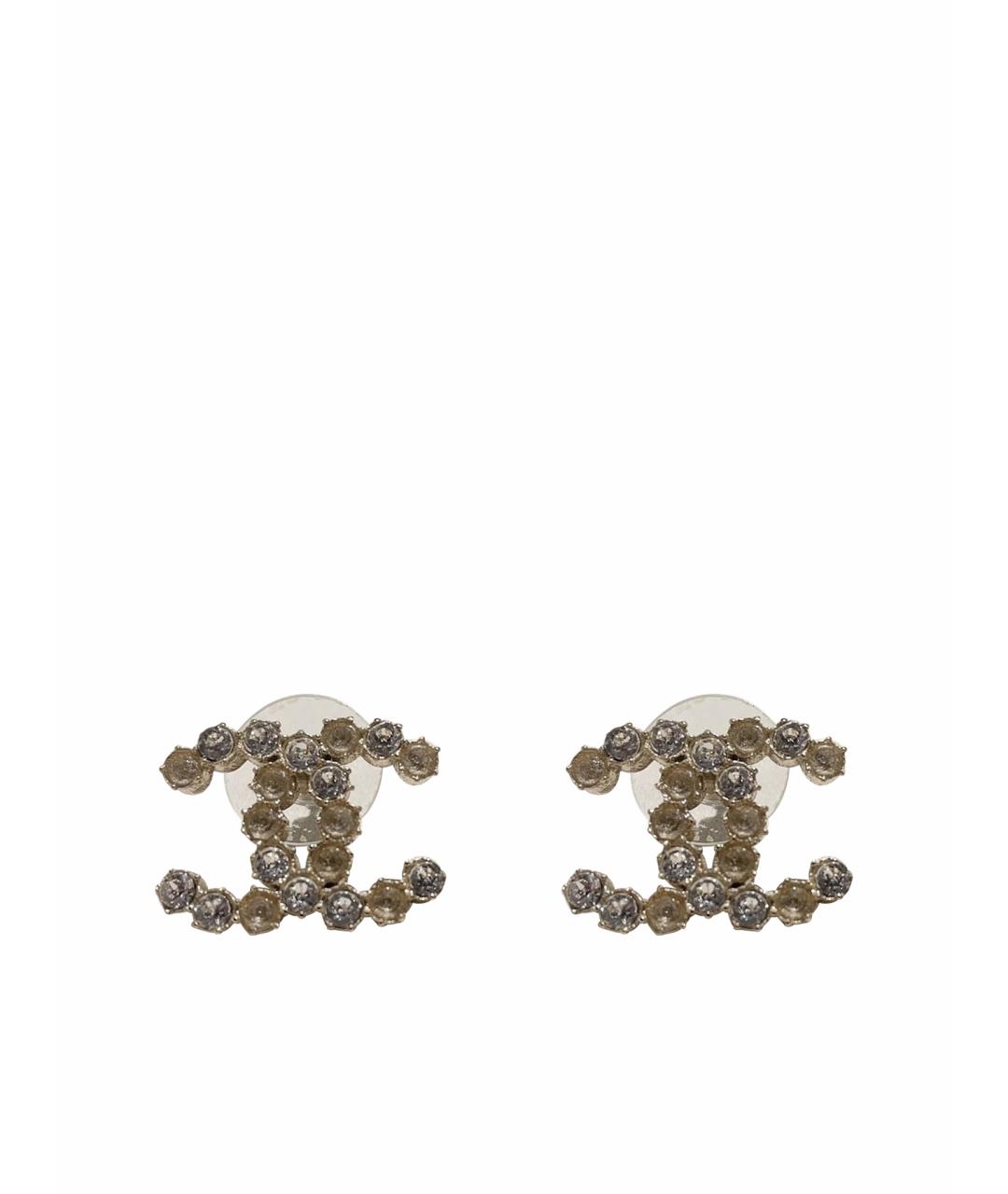 CHANEL Белые серьги, фото 1