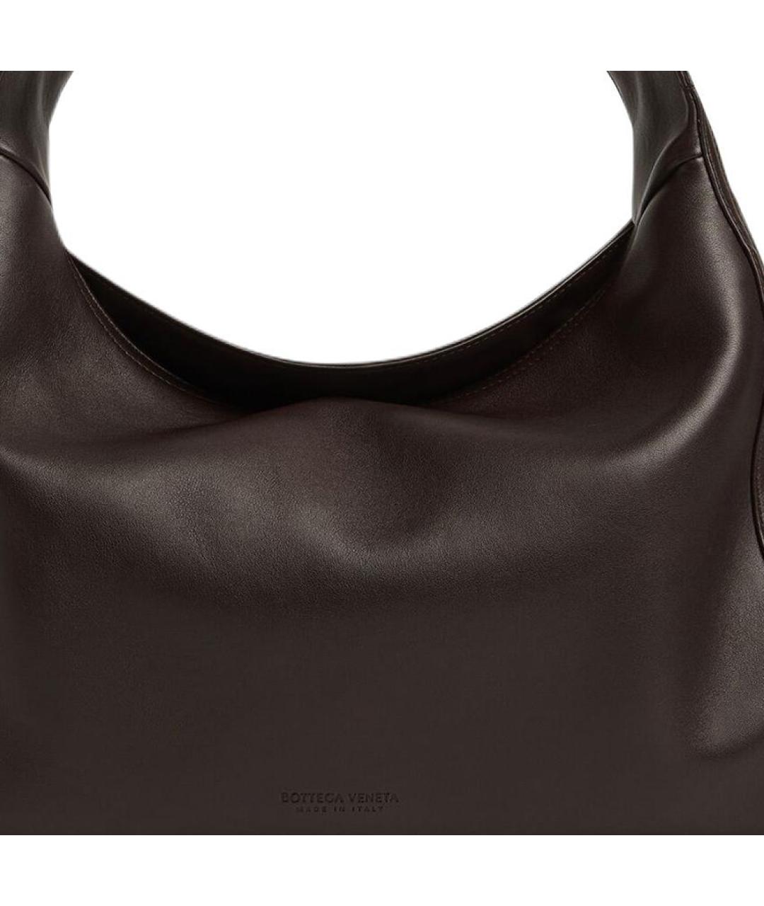 BOTTEGA VENETA Черная кожаная сумка с короткими ручками, фото 5