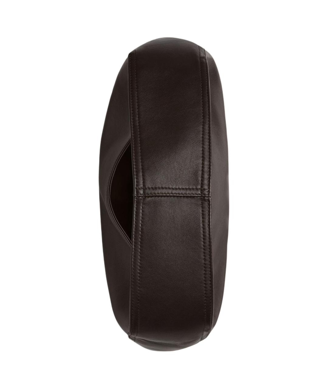 BOTTEGA VENETA Черная кожаная сумка с короткими ручками, фото 4