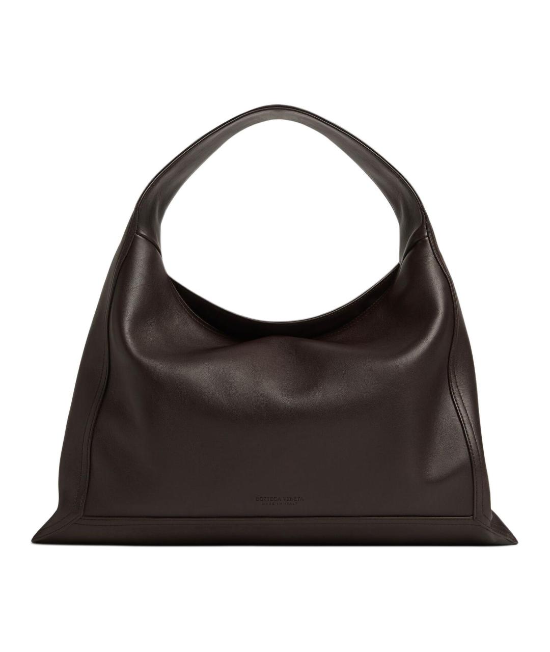 BOTTEGA VENETA Черная кожаная сумка с короткими ручками, фото 1