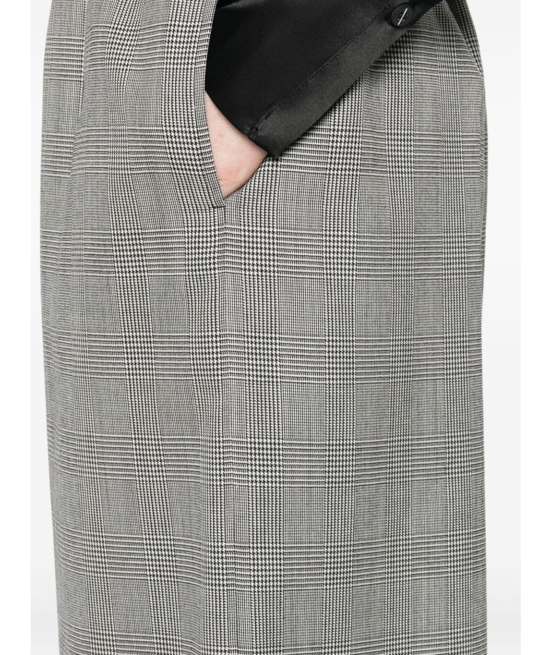 COMME DES GARÇONS Серые прямые брюки, фото 4