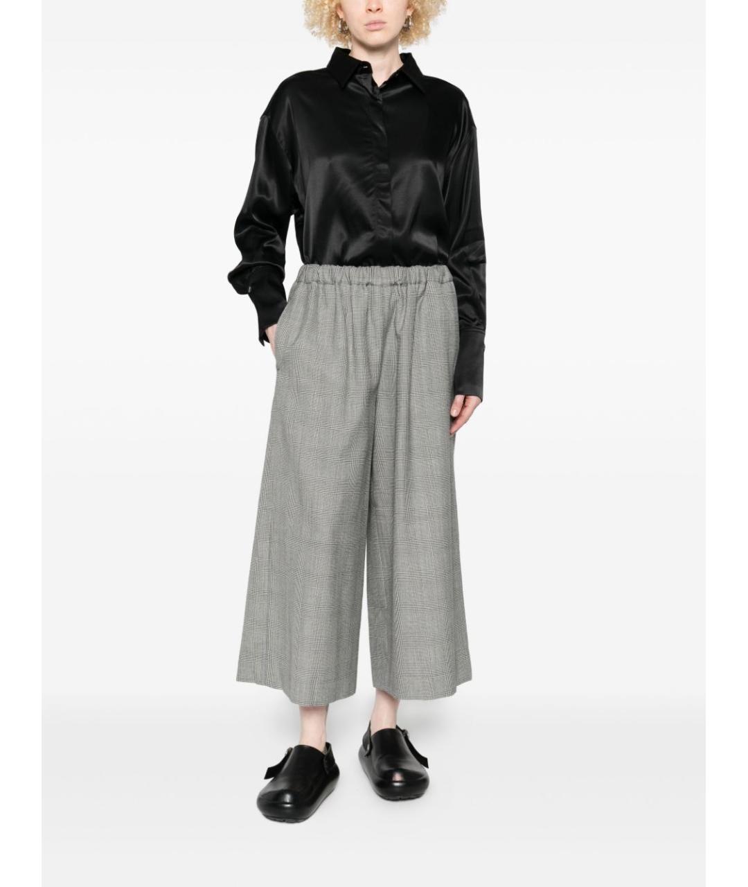 COMME DES GARÇONS Серые прямые брюки, фото 3