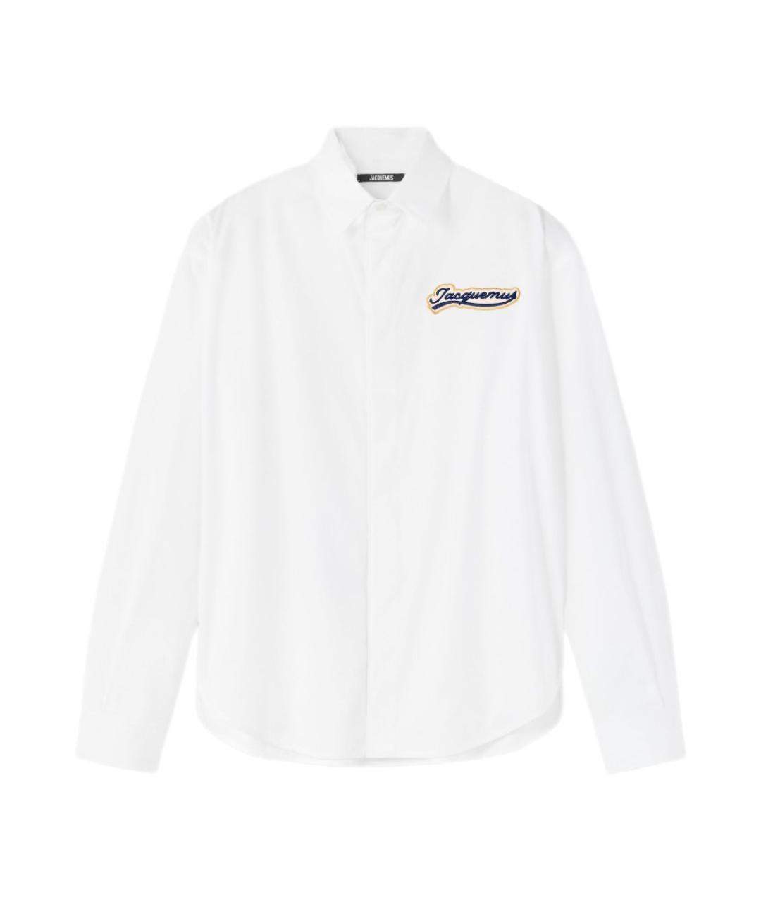 JACQUEMUS Белая хлопковая кэжуал рубашка, фото 1