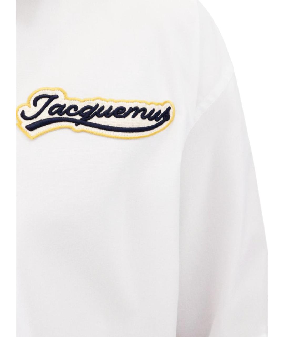 JACQUEMUS Белая хлопковая кэжуал рубашка, фото 2