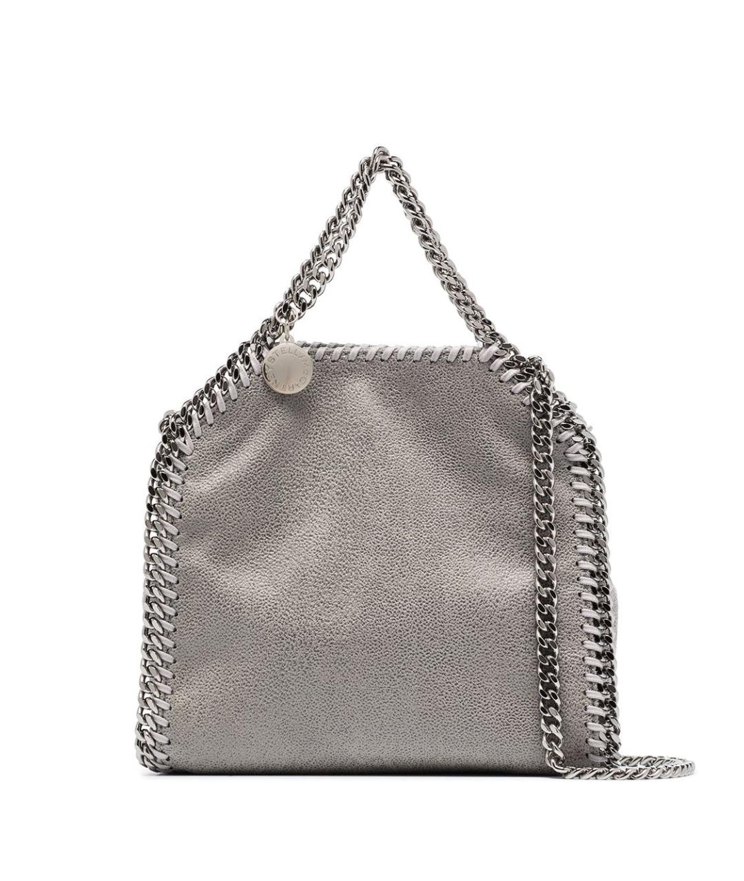 STELLA MCCARTNEY Серая синтетическая сумка тоут, фото 1