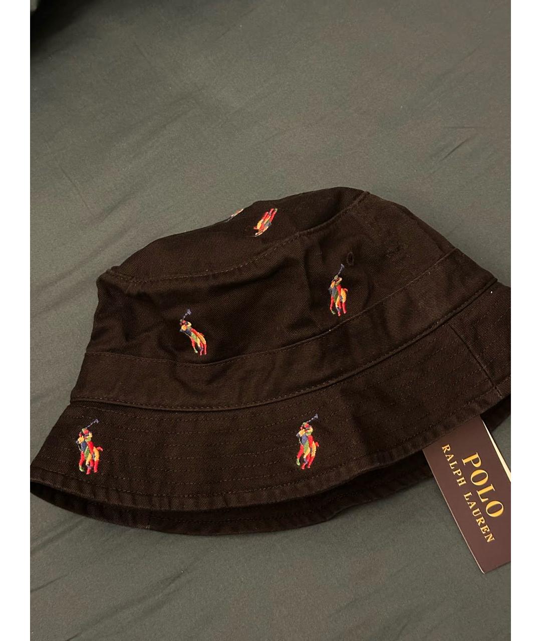 POLO RALPH LAUREN Черная хлопковая шляпа, фото 3
