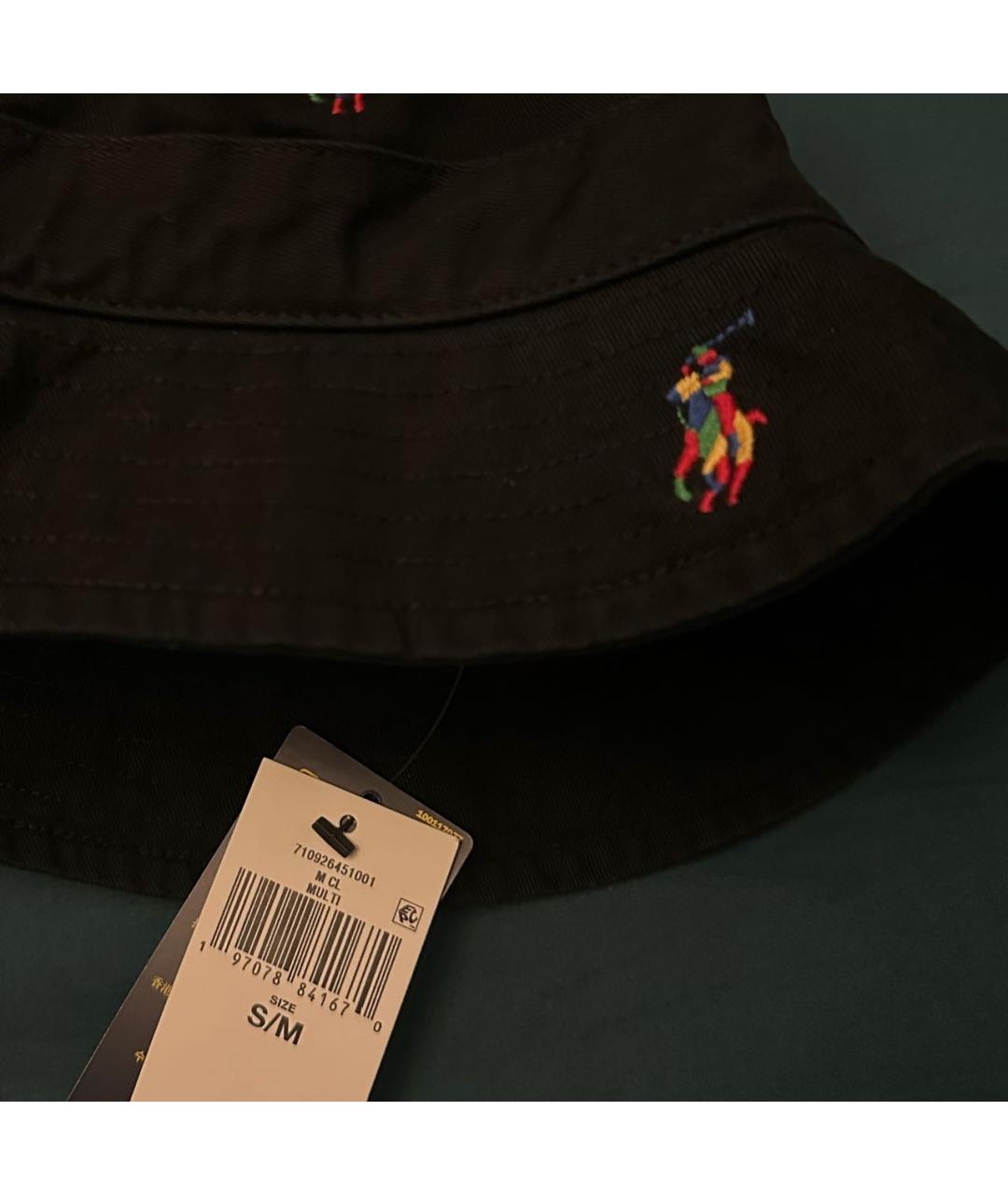 POLO RALPH LAUREN Черная хлопковая шляпа, фото 4