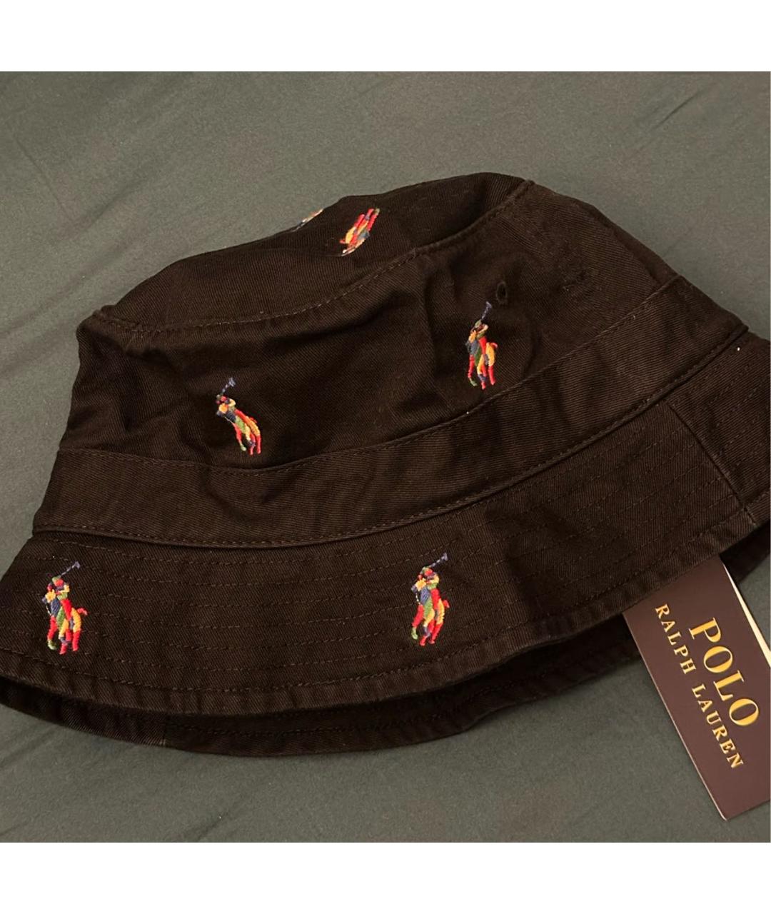 POLO RALPH LAUREN Черная хлопковая панама, фото 4