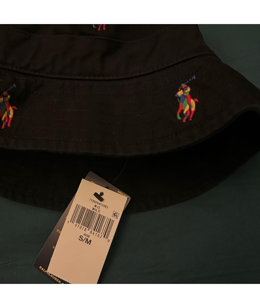 POLO RALPH LAUREN Черная хлопковая панама, фото 3