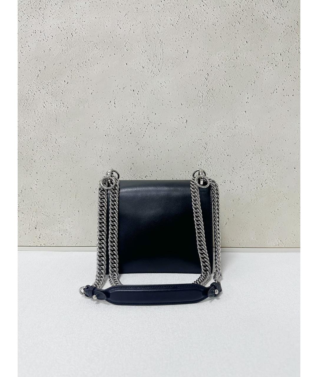 FENDI Черная кожаная сумка через плечо, фото 2