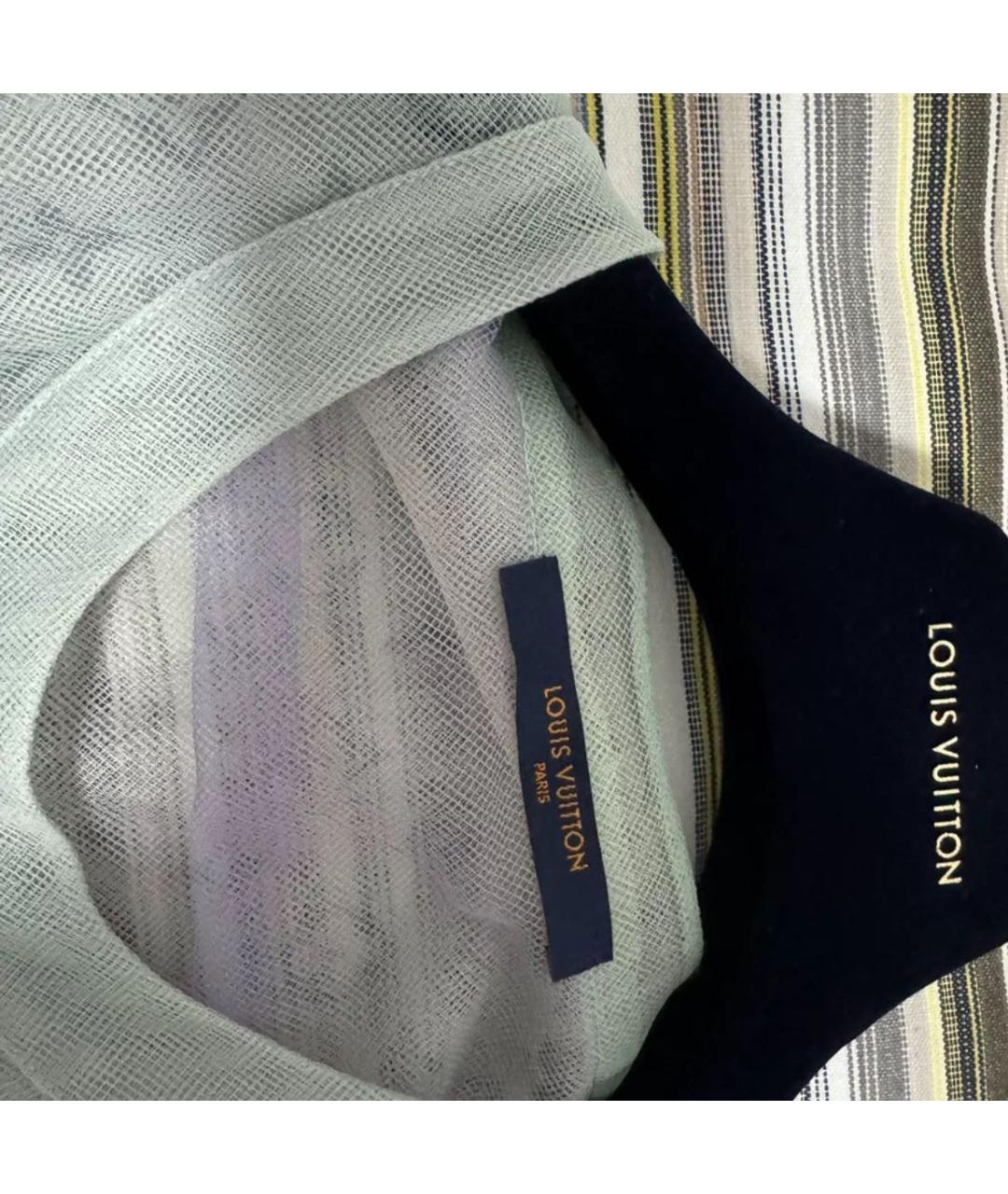 LOUIS VUITTON Голубая футболка, фото 3