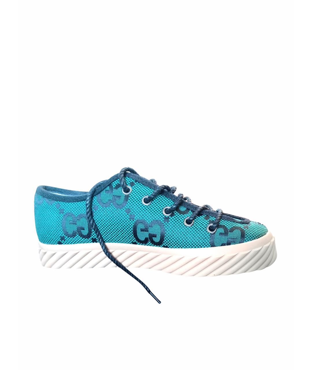 GUCCI Зеленые кеды, фото 1