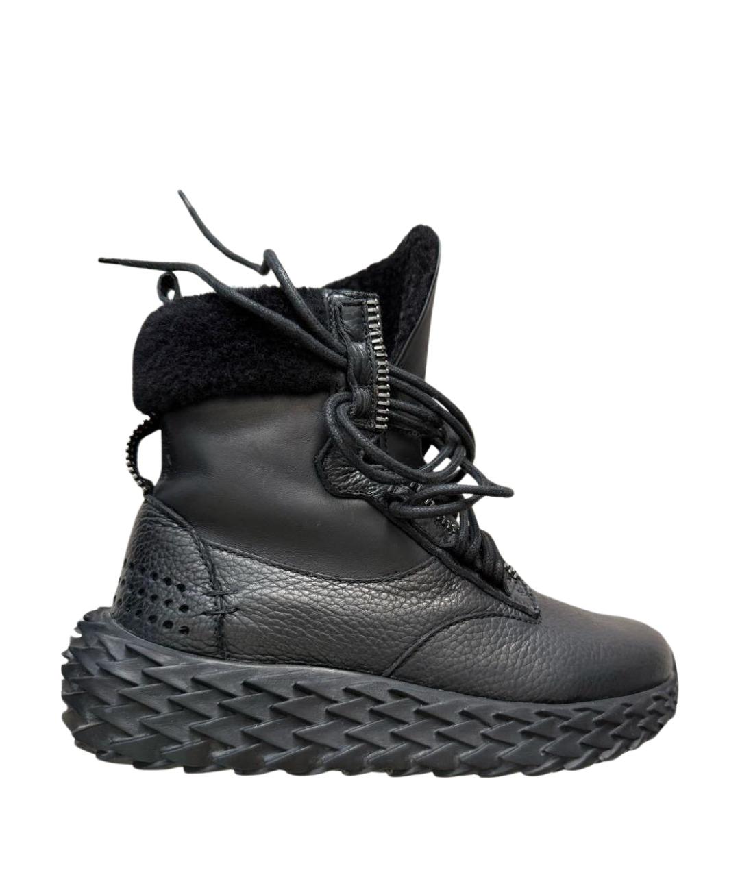 GIUSEPPE ZANOTTI DESIGN Черные кожаные ботинки, фото 1