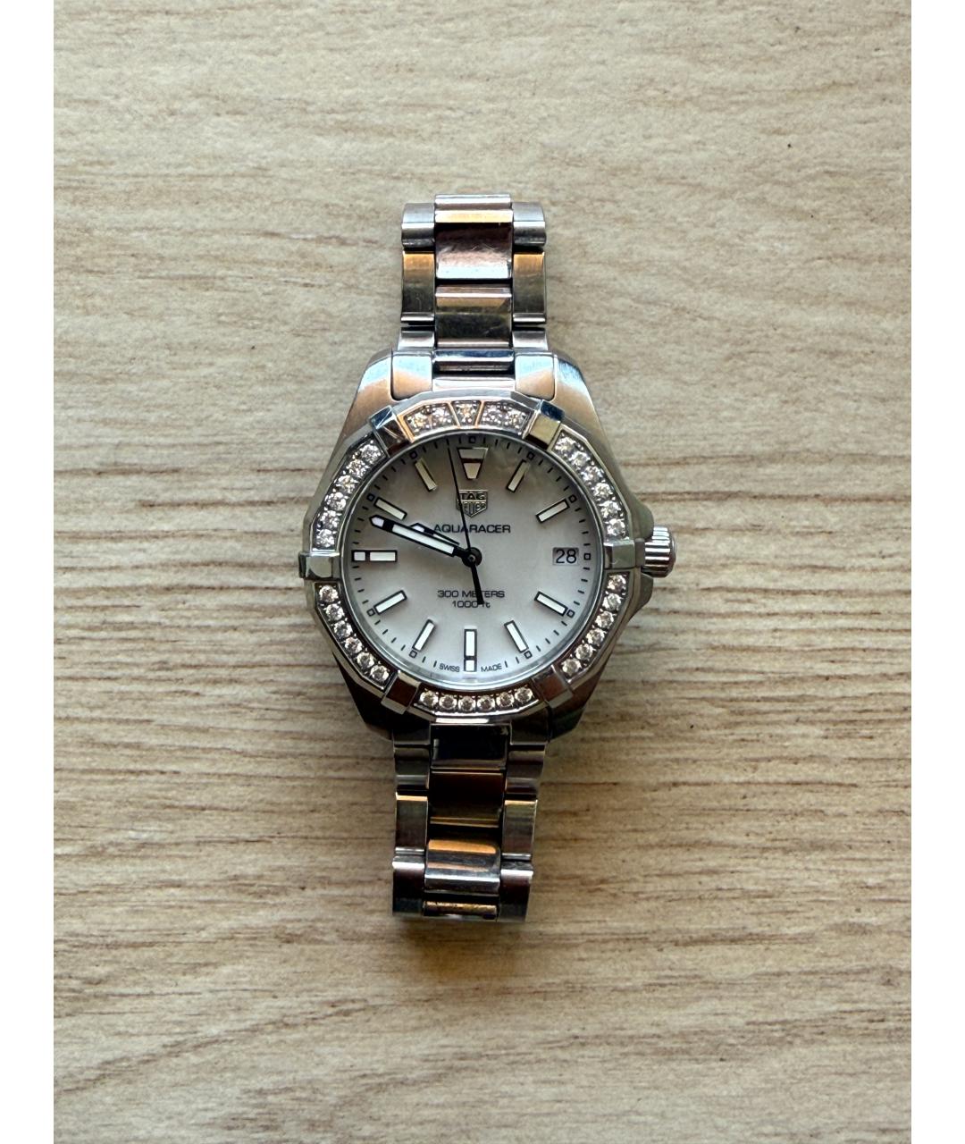 TAG HEUER Серебряные металлические часы, фото 3