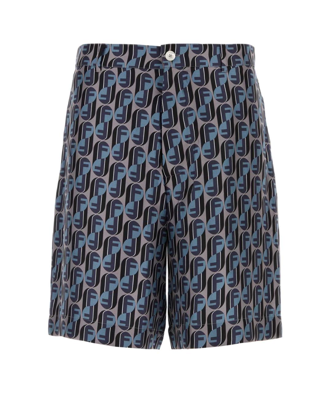 FENDI Мульти шелковые шорты, фото 1