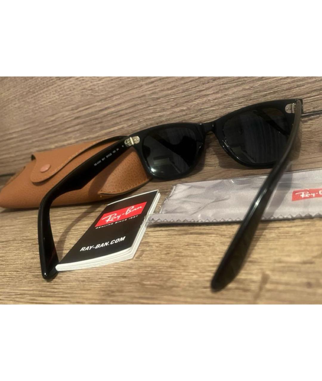 RAY BAN Черные солнцезащитные очки, фото 5
