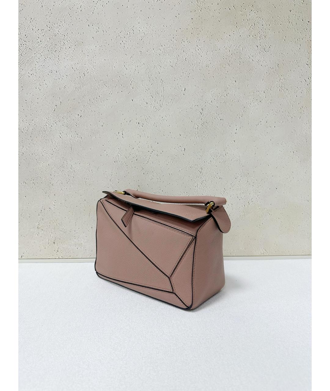 LOEWE Розовая кожаная сумка через плечо, фото 3