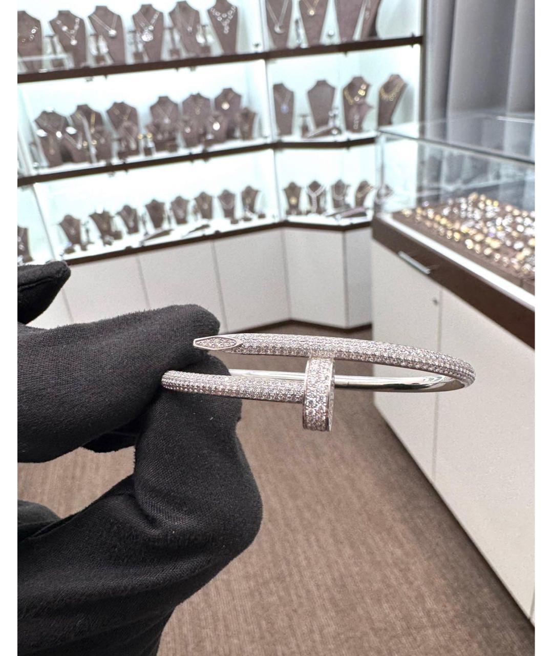CARTIER Серебрянный браслет из белого золота, фото 3