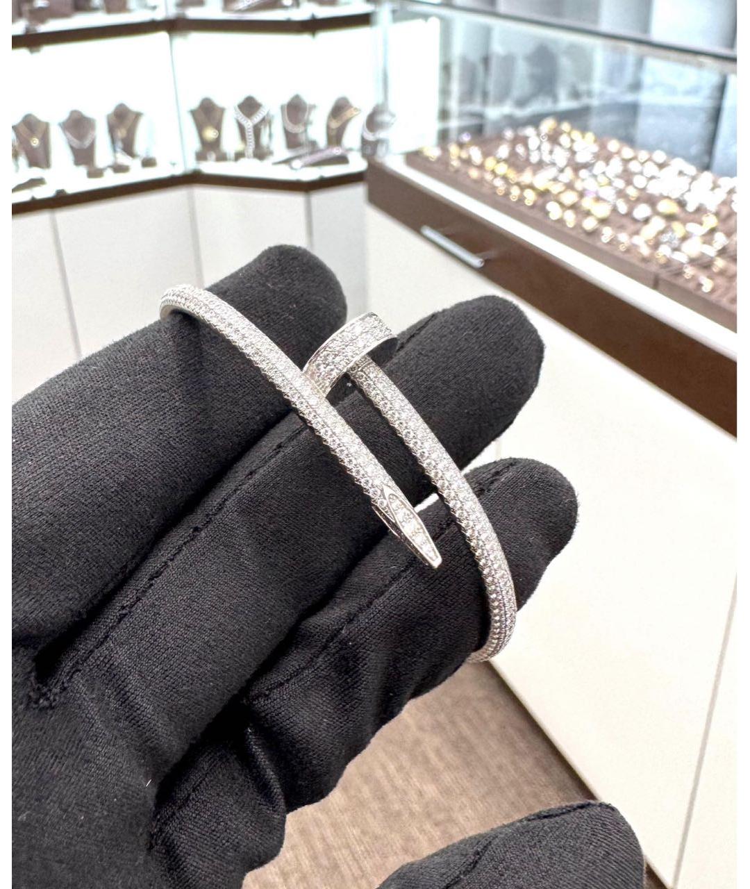CARTIER Серебрянный браслет из белого золота, фото 6
