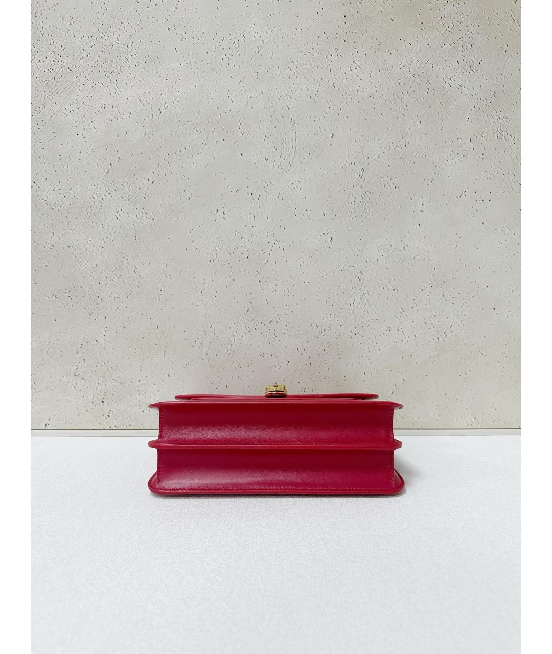 BVLGARI Красная кожаная сумка тоут, фото 5