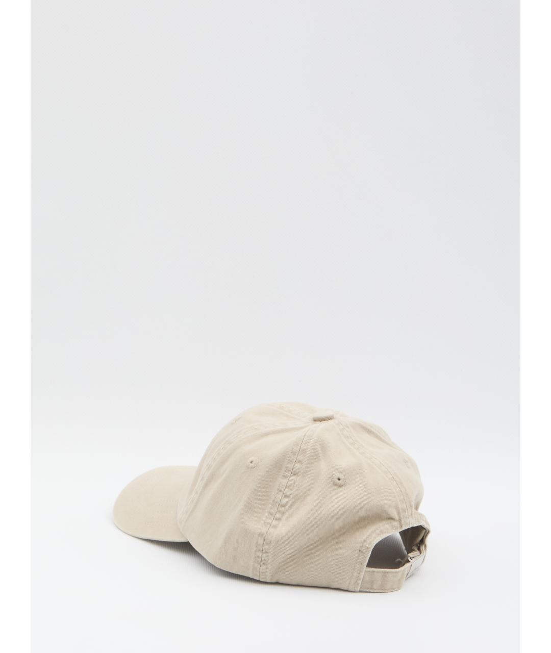 STONE ISLAND Бежевая хлопковая кепка/бейсболка, фото 2