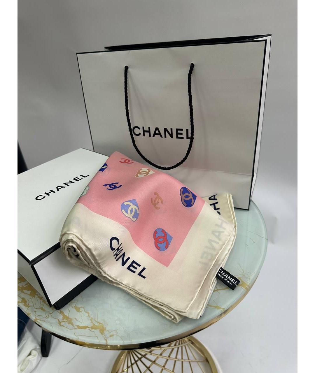 CHANEL Мульти шелковый платок, фото 3