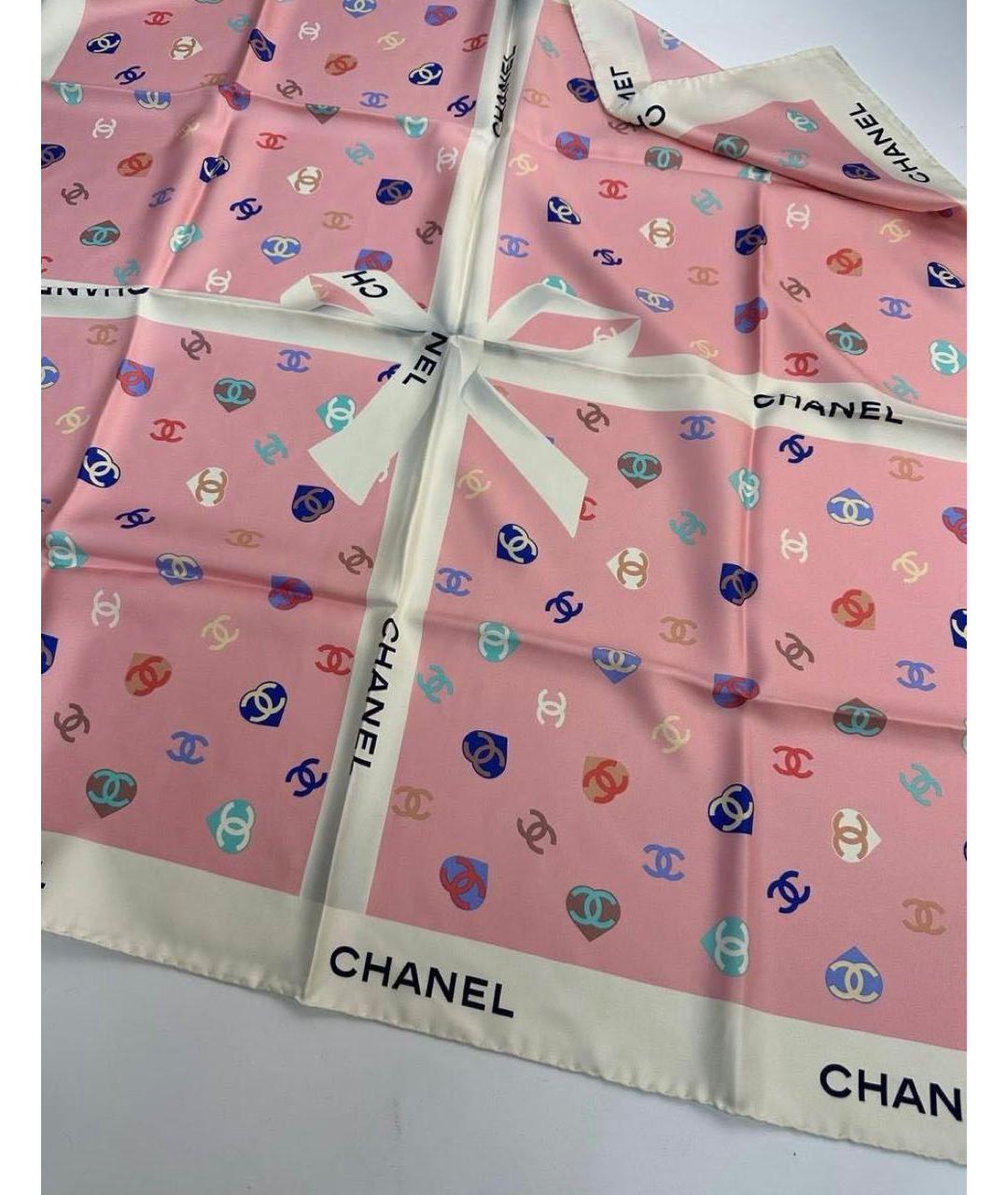 CHANEL Мульти шелковый платок, фото 5