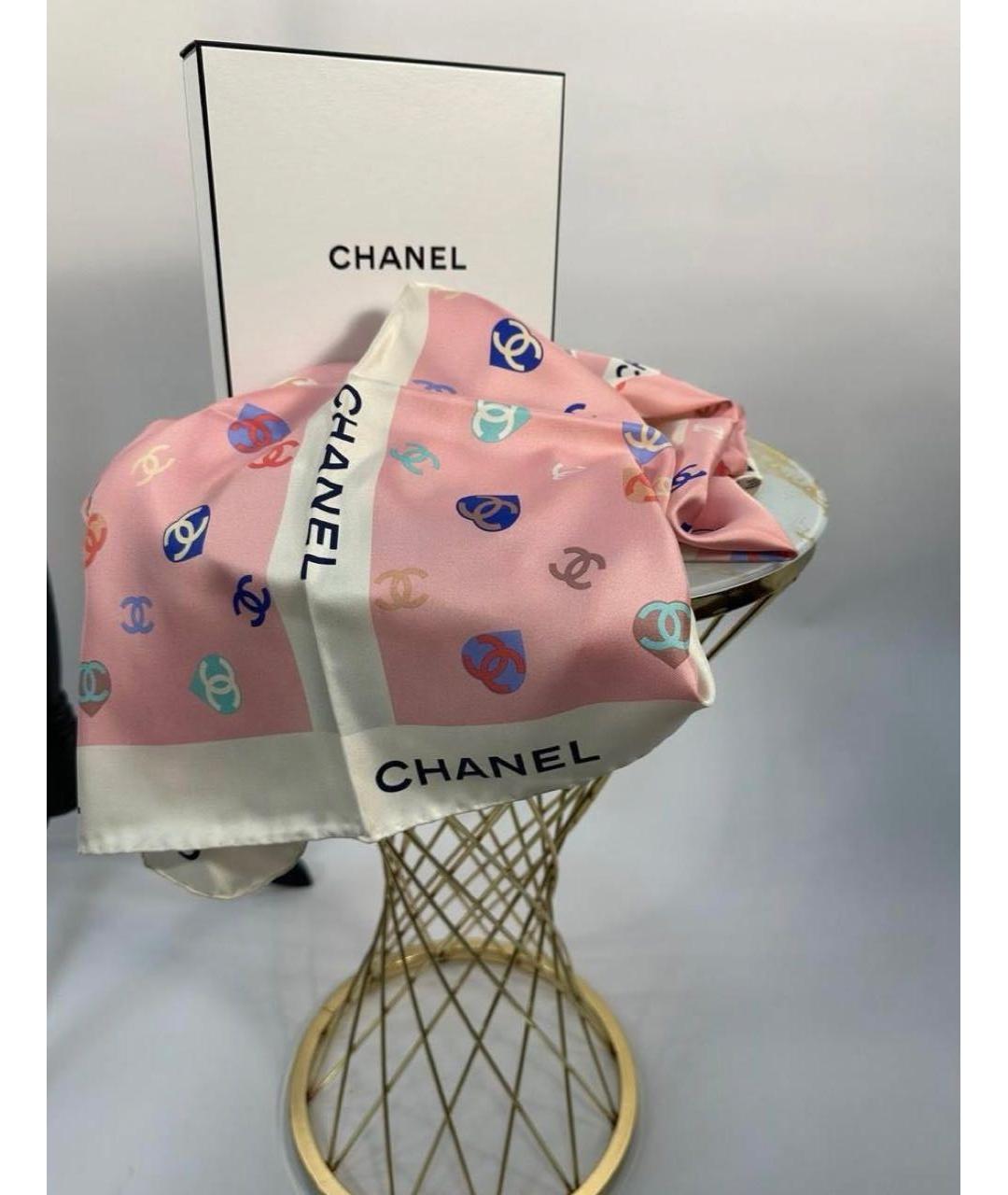 CHANEL Мульти шелковый платок, фото 4