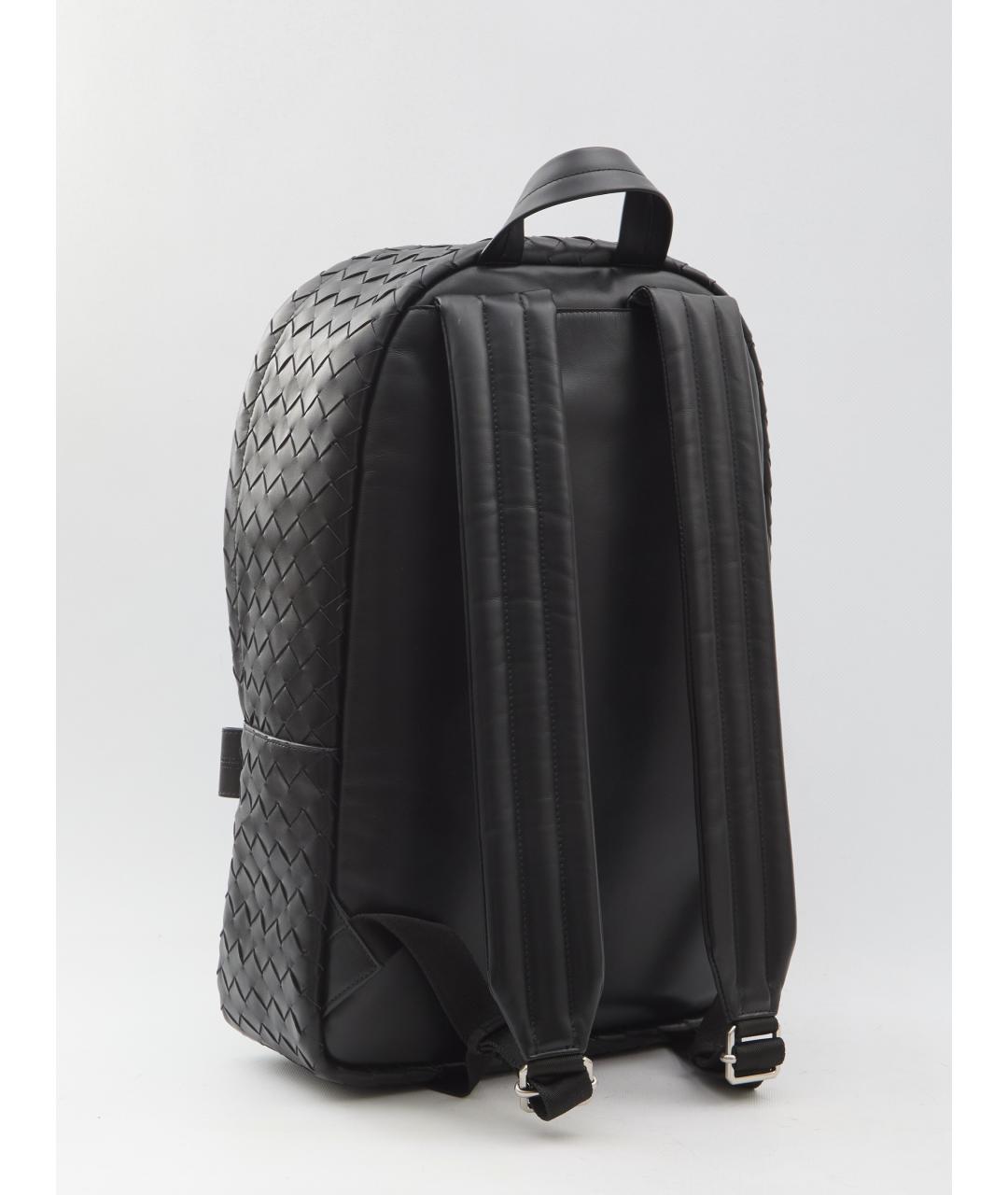 BOTTEGA VENETA Черный кожаный рюкзак, фото 4